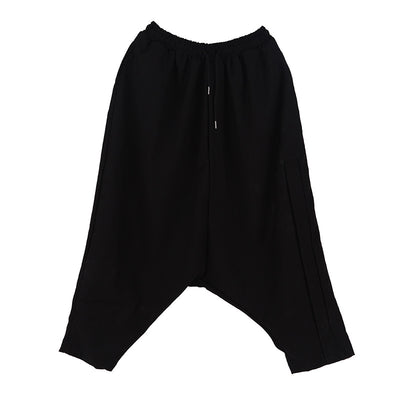 Pantalones Diseñador Tiro Bajo Entallados Negros - Image 4