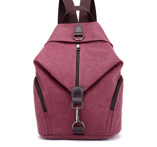 Mochila Bolso Canvas Retro Estilo Colegiala - Bolsa Versátil Coreana