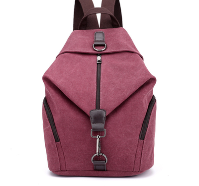 Mochila Bolso Canvas Retro Estilo Colegiala - Bolsa Versátil Coreana