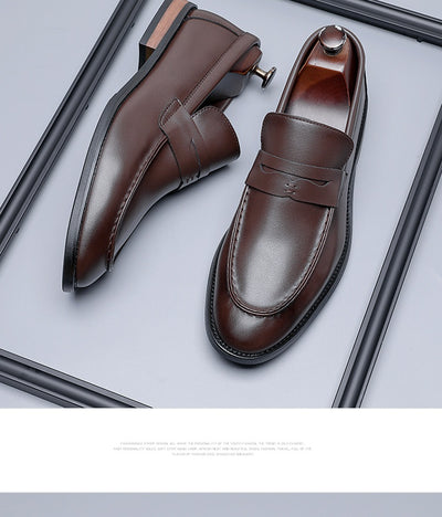 Zapatos de Cuero Minimalistas Estilo Británico para Hombre - Casuales y Formales - Image 10