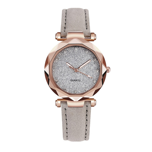 Reloj de Pulsera para Mujer Romántico con Cielo Estrellado, Diseño Cuero y Diamantes - Image 9