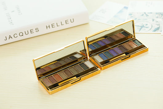 Paleta de Sombras 9 Colores Mate y Brillante - Maquillaje Nude Profesional
