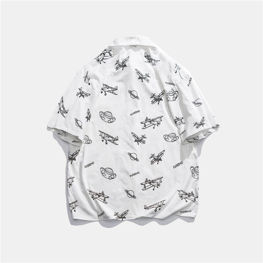 Camisa de Trabajo Estampada Manga Corta - Image 2