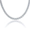 Collar de Hombre Circonita Cuadrada Baguette Completo