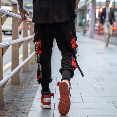 Pantalones Harem Hip Hop con Cintas Laterales - Image 2