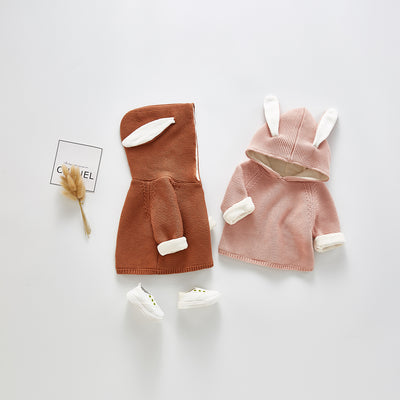 Cardigan Infantil con Orejas de Conejo - Suéter Versátil para Niños y Niñas - Image 3