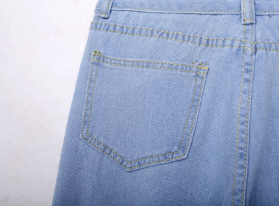 Jeans Rectos con Roturas de Moda - Image 8