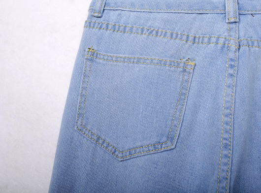 Jeans Rectos con Roturas de Moda - Image 8