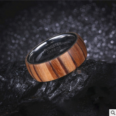 Anillo de Tungsteno 8mm para Hombre - Diseño Clásico Cómodo con Acabado Plateado - Image 4