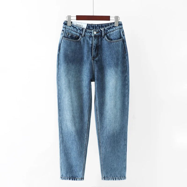 Pantalones Vaqueros Rectos Delgados para Mujer - Estilo Clásico Vintage