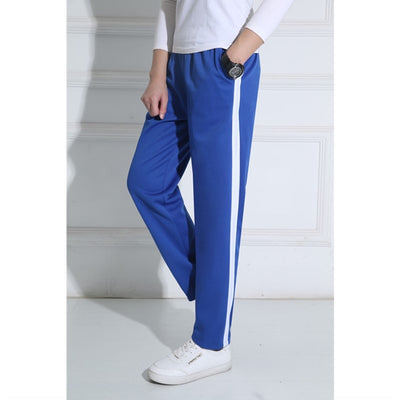 Pantalones de Uniforme Escolar Azul Marino con Rayas Amarillas Ancho - Image 21
