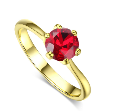 Anillo de Oro Rosado con Circonita Brillante - Image 8