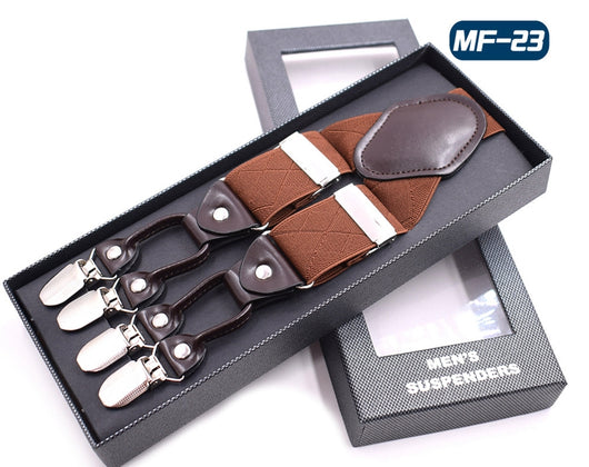 Tirantes Elásticos Multicolor con 6 Clips para Hombre - Image 17