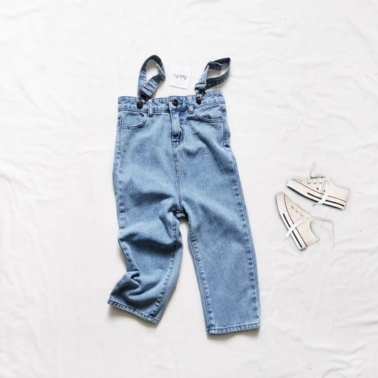 Jeans Anchos de Cintura Alta Estilo Coreano con Tiras - Image 25