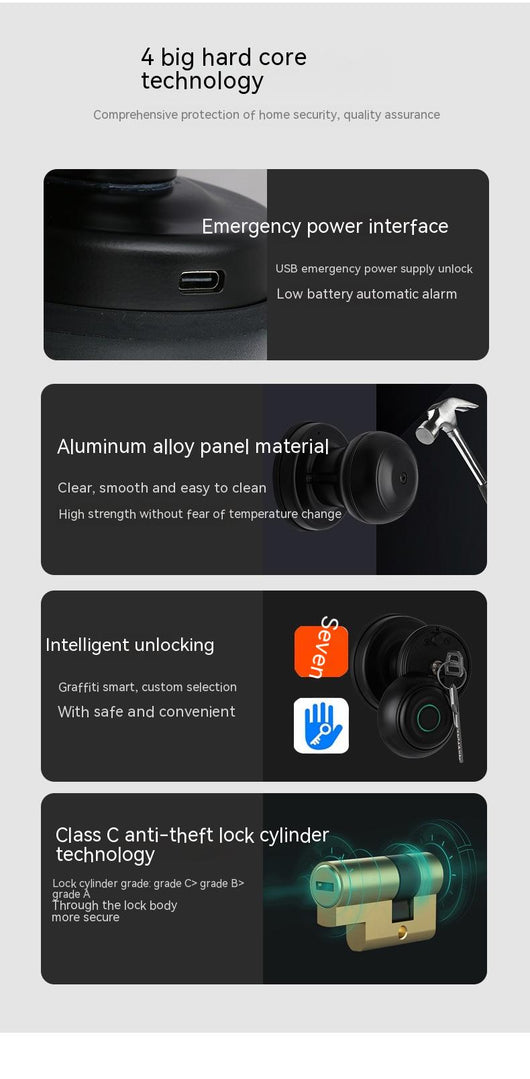 Cerradura Inteligente de Seguridad con Huella Dactilar - Image 10