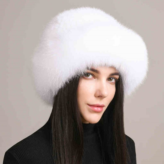 Gorro de Visón Trenzado para Mujer - Abrigo Elegante de Invierno - Image 11