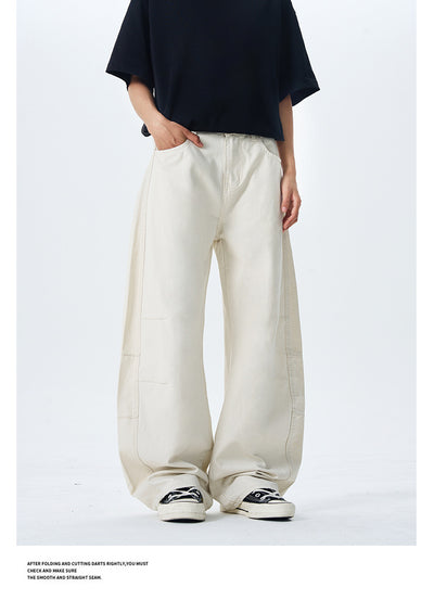 Culotes Retro Americanos Holgados con Pliegues para Hombre - Image 15