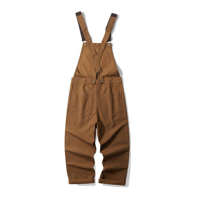 Pantalón de Trabajo Tipo Peto Canvas a Rayas para Leñador y Ferrocarril - Image 5