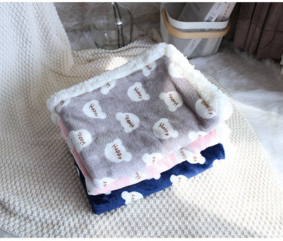 Manta térmica de lana de cordero para perros y gatos - Cojín suave de invierno - Image 17
