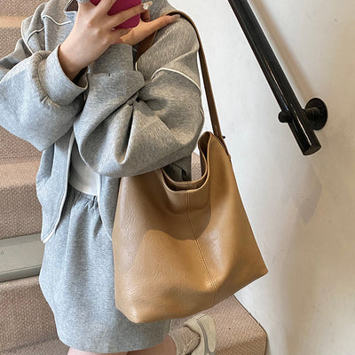 Bolso Tote de Hombro Leisure con Gran Capacidad y Textura - Image 4