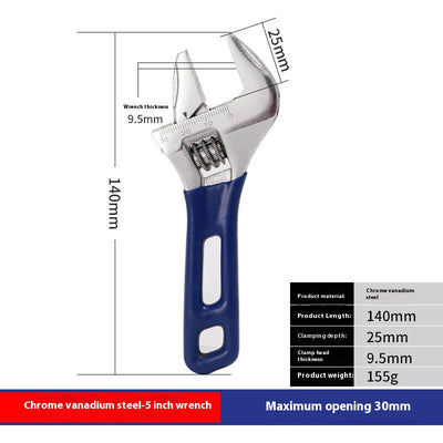Llave Inglesa Ajustable Portátil de Apertura Grande - Image 10