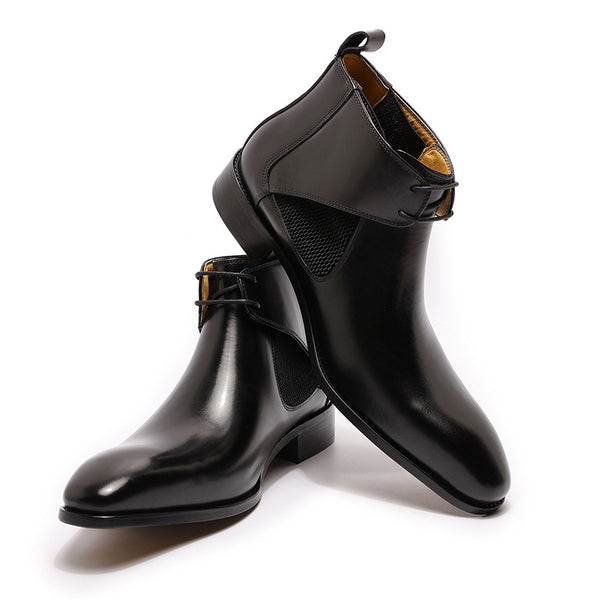 Botas Martin Altas de Cuero Transpirable Estilo Británico para Hombre - Image 6