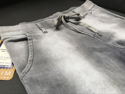 Pantalones Deportivos Elásticos Grises Talla Grande para Mujer - Image 19