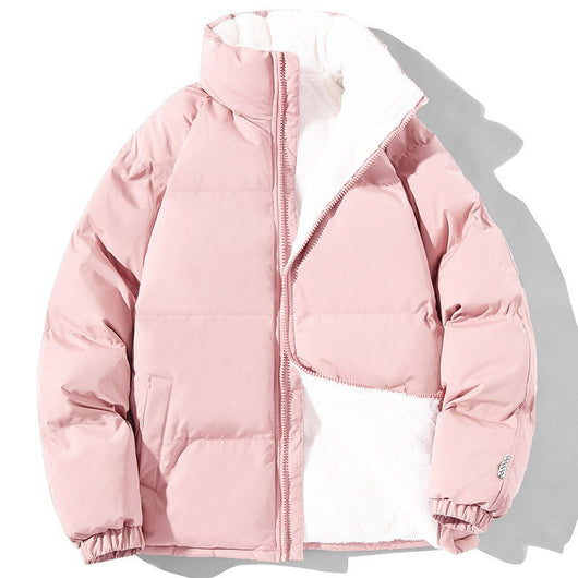 Abrigo de Cuello Alto para Parejas - Chaqueta Térmica Gruesa y Acolchada Unisex - Image 14