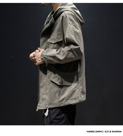 Chamarra Hoodie Oversize para Hombre Talla Grande con Cordones - Image 5