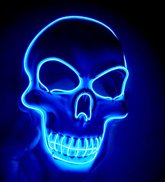 Máscara de Esqueleto LED Brillante para Halloween - Image 10