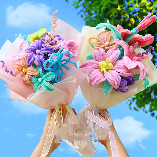 Kit DIY Ramo de Flores Hecho a Mano para Niñas - Día de la Mujer