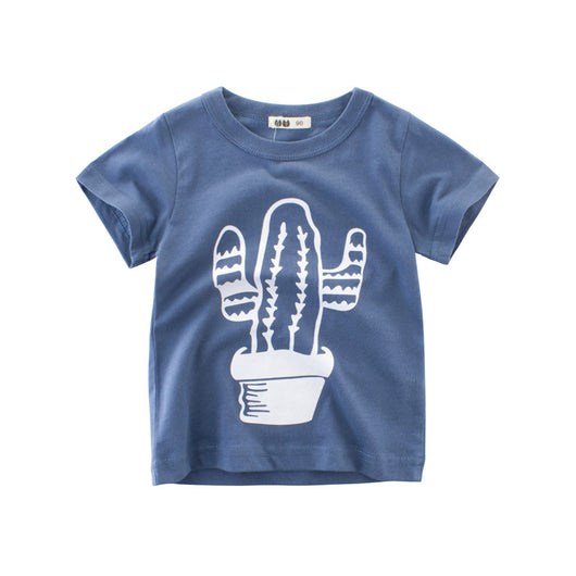 Camiseta Infantil para Niño de Verano - Estilo Moderno Manga Corta