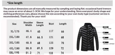 Abrigo Acolchado Largo para Hombre Talla Grande - Image 9