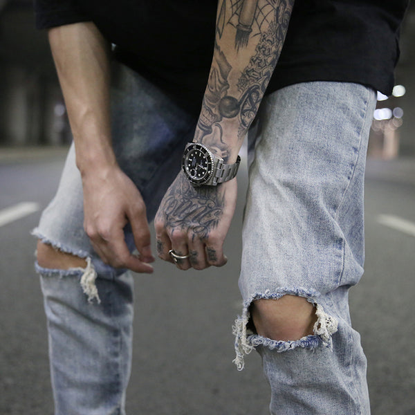 Pantalones Slim Fit con Cintura Elástica