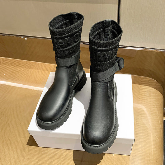 Botas Plataforma Stretch con Paneles Tejidos Transpirables - Image 3