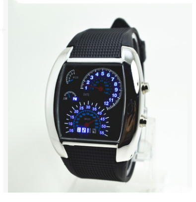 Reloj Deportivo LED Digital para Hombre con Diseño Futurista