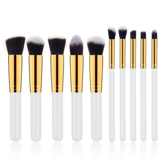 Set de 10 Brochas de Maquillaje con Mango de Madera - Image 14