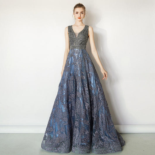 Vestido Largo Elegante con Escote V - Diseño Sofisticado y Favorecedor - Image 12