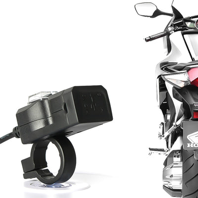 Cargador Dual USB 12V Impermeable para Manillar de Motocicleta - Image 4