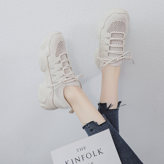 Zapatillas Deportivas Tejidas para Mujer - Talla Grande 41-43 Respirable y Cómoda - Image 6