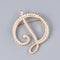 Brooch customization English letter brooch Pearl pin female 1 color