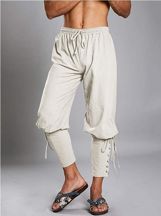 Pantalones Deportivos Hip-hop de Algodón y Lino Transpirables