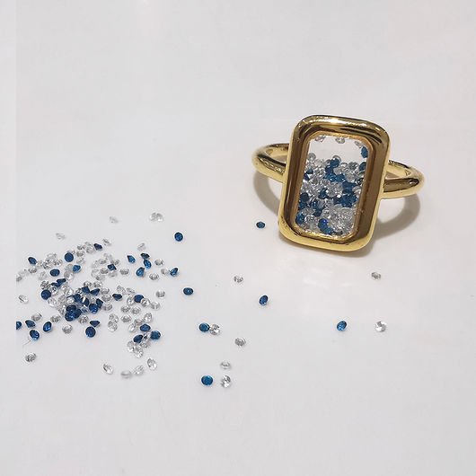 Anillo de Pareja Retro Cuadrado para Dedo Índice - Diseño Emocional Minimalista - Image 10