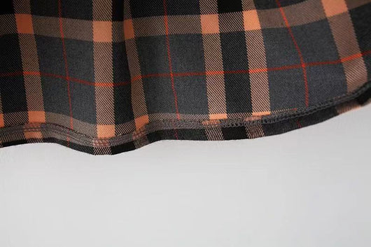 Vestido Cuadros Coreano con Bolsa Osito para Niñas - Image 6