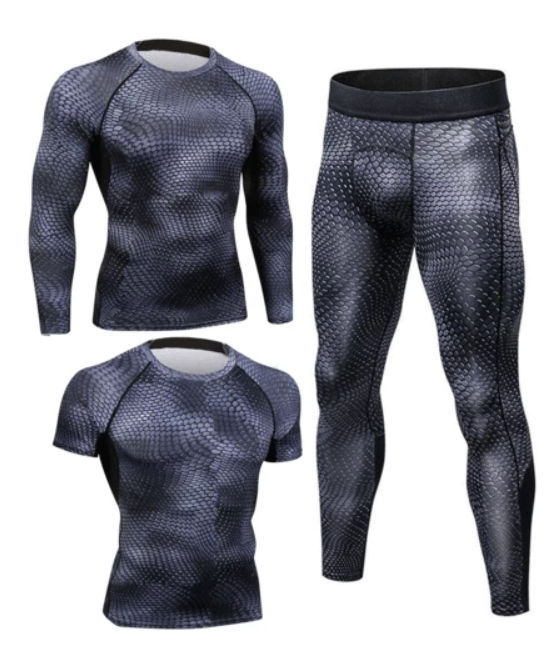 Conjunto Estampado de Manga Corta para Hombre - Primavera Verano