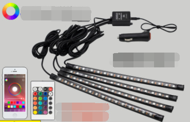 Lámpara Ambiental USB para Auto con Control por Música y Carga Rápida - Image 4