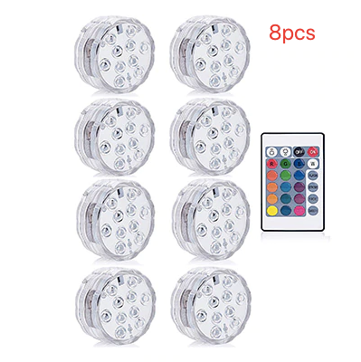 Lámpara LED Sumergible Redonda - Vela Electrónica Decorativa Impermeable - Image 9