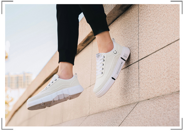 Zapatos Casuales Salvajes para Hombre en Lino y Lona