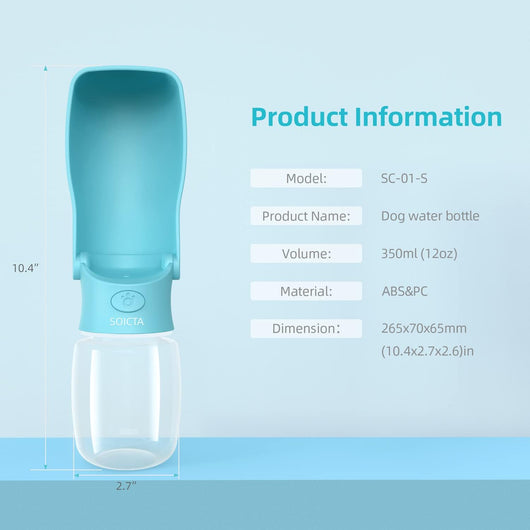 Botella Dispensadora de Agua Portátil para Perros - Todo Tamaño - Image 13