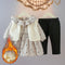 Conjunto Abrigado de 3 Piezas para Bebé de 6 Meses - Ropa de Invierno Suave